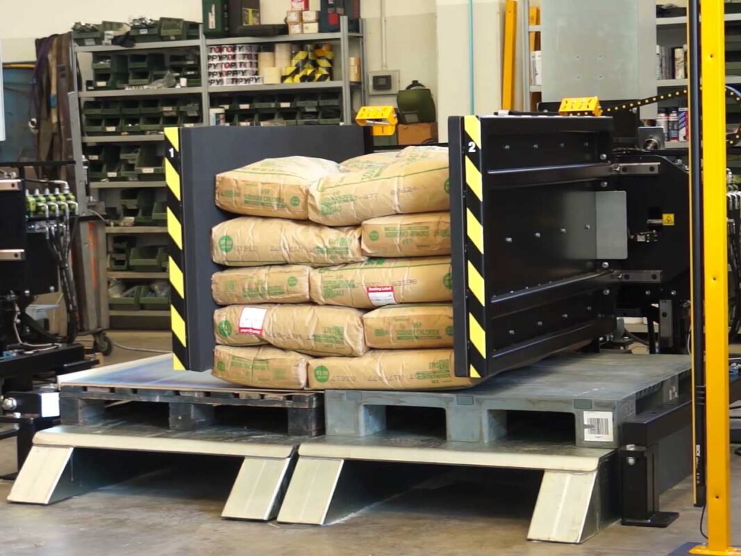 stationary pallet changer