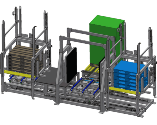 pallet changerpallet transfer station