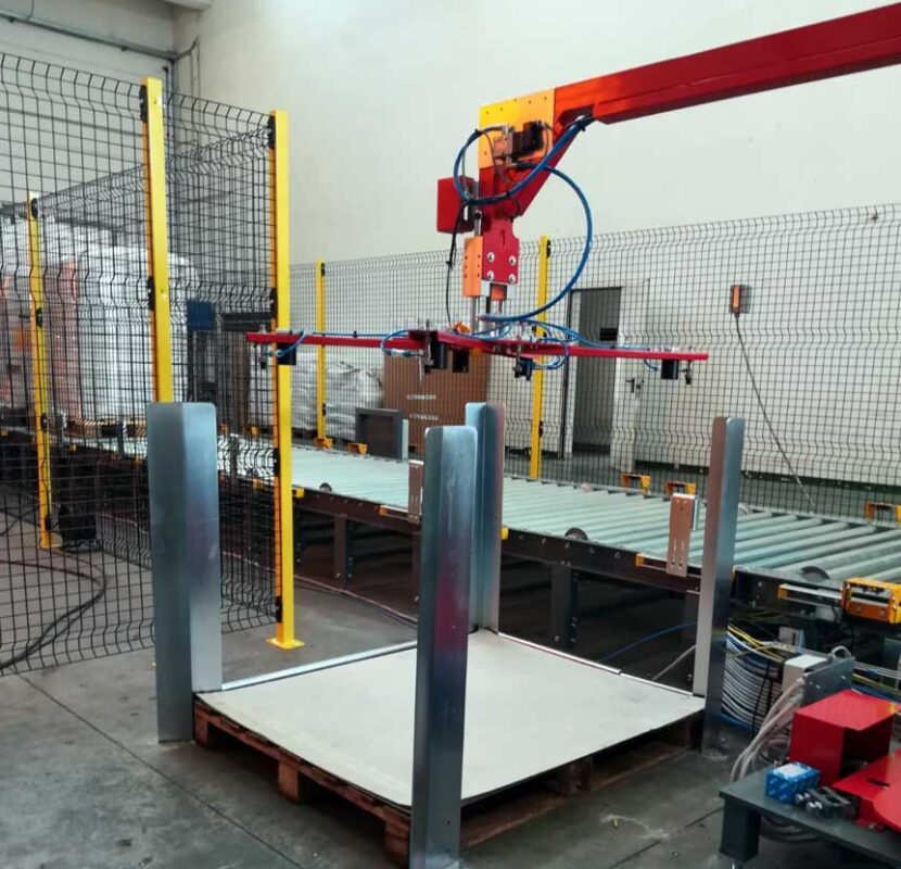 slip-sheet forklift dispenser