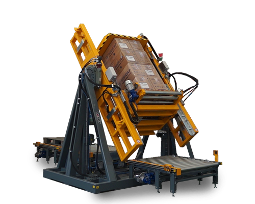Step into the future of warehousing with our intelligent pallet inverter technology.