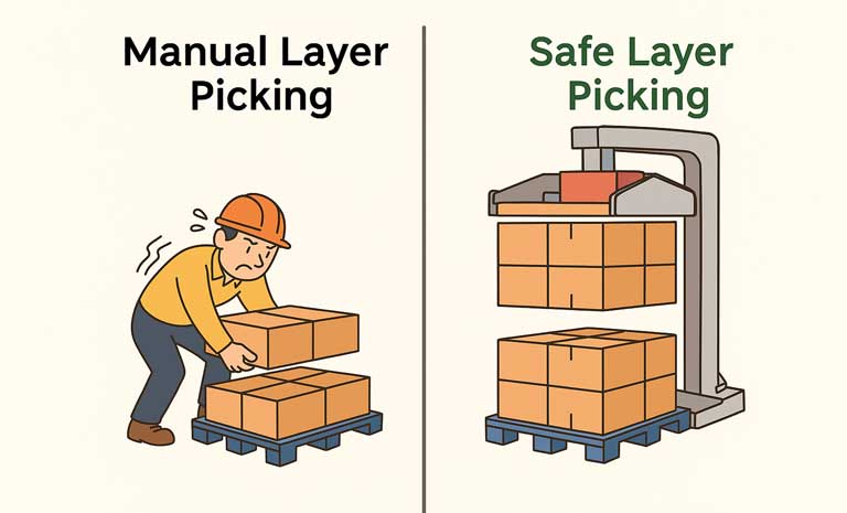 层拣选机与托盘翻转机协同优化仓库工作流程