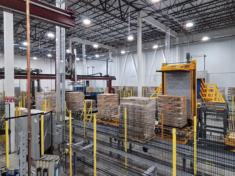 自动化托盘翻转机以120度倾斜载荷